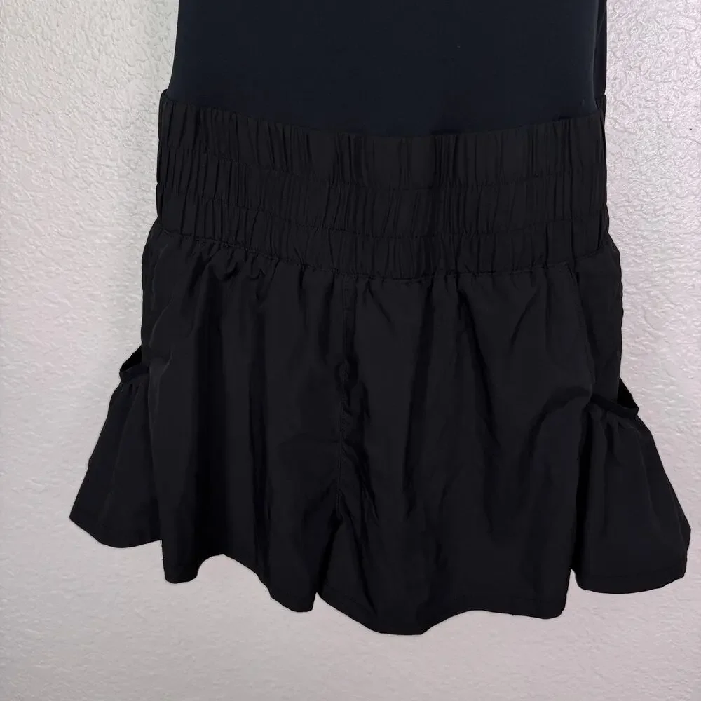 Free People Movement Romper Womens Small Get Your Flirt On Skortsie One Piece